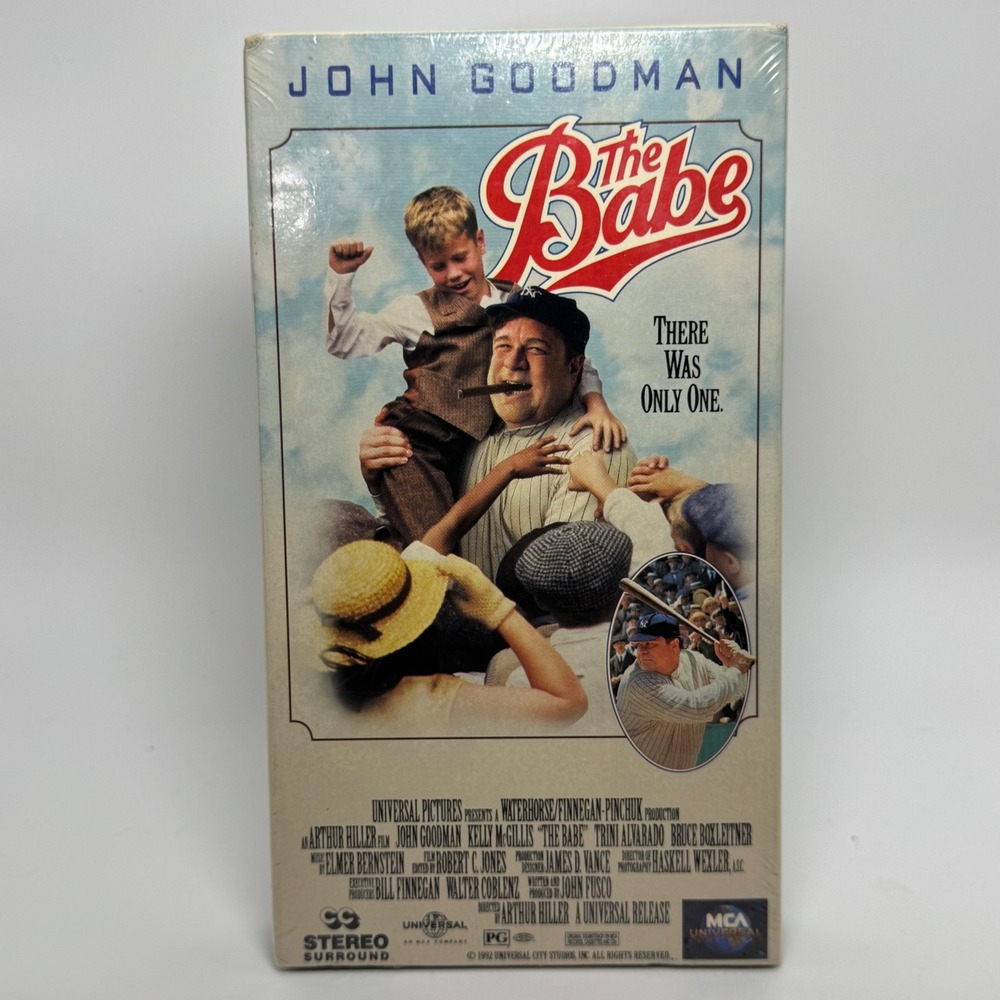 The Babe VHS 1992 John Goodman Baseball Movie New Sealed MCA Universal 81286